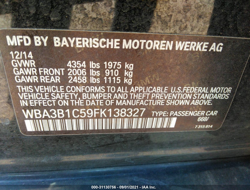 WBA3B1C59FK138327