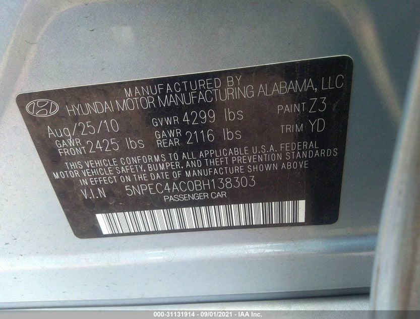 5NPEC4AC0BH138303