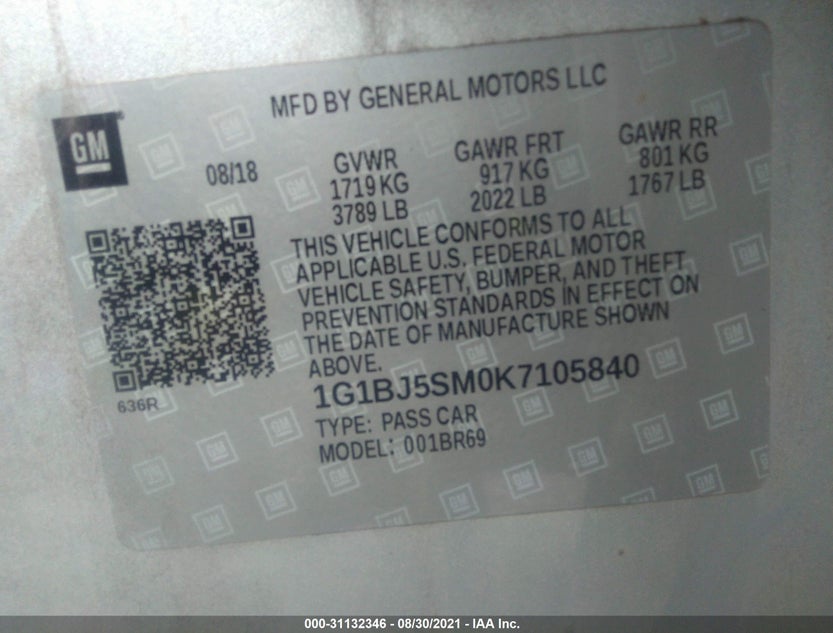1G1BJ5SM0K7105840