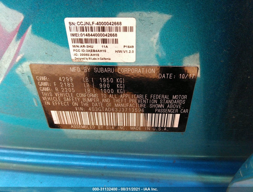 4S3GTAD63J3713596