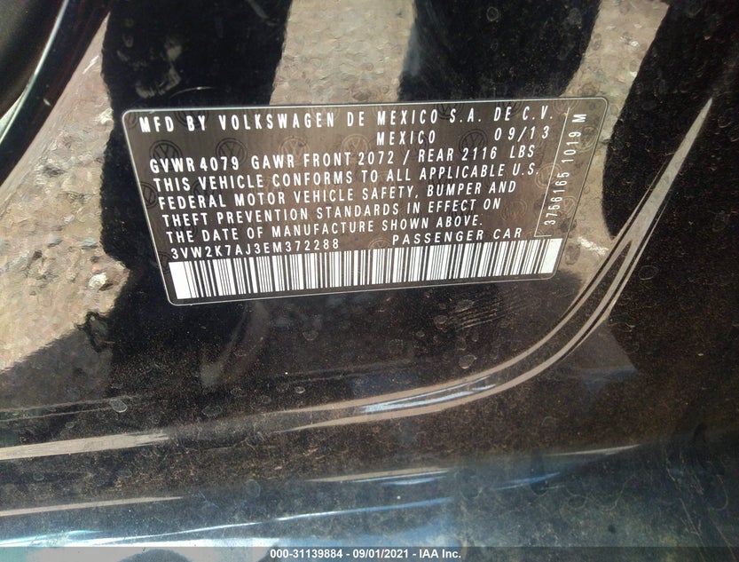 3VW2K7AJ3EM372288