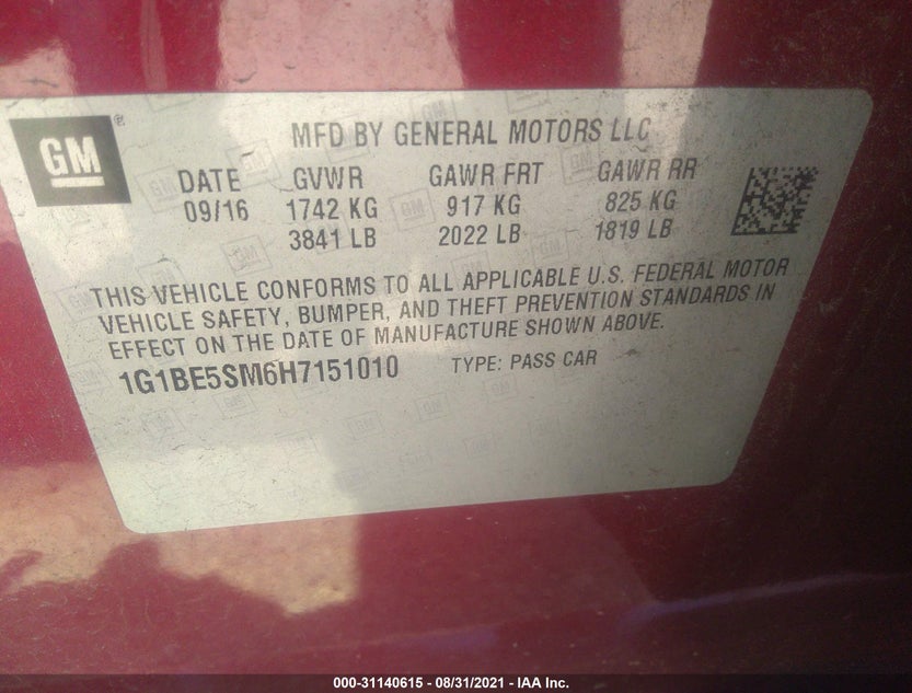 1G1BE5SM6H7151010