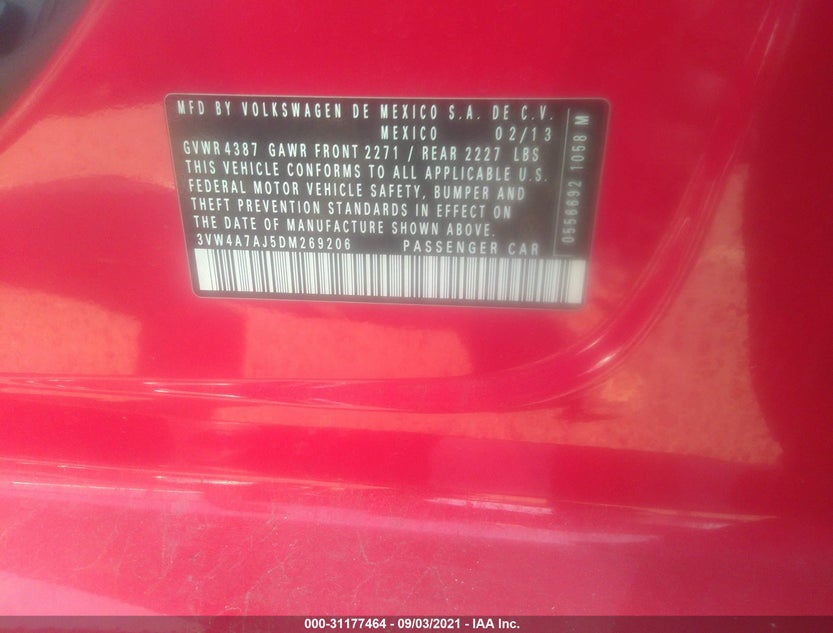 3VW4A7AJ5DM269206