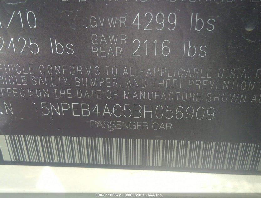 5NPEB4AC5BH056909