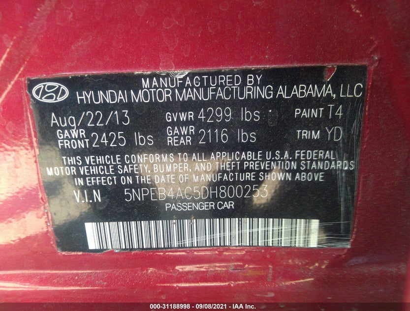 5NPEB4AC5DH800253