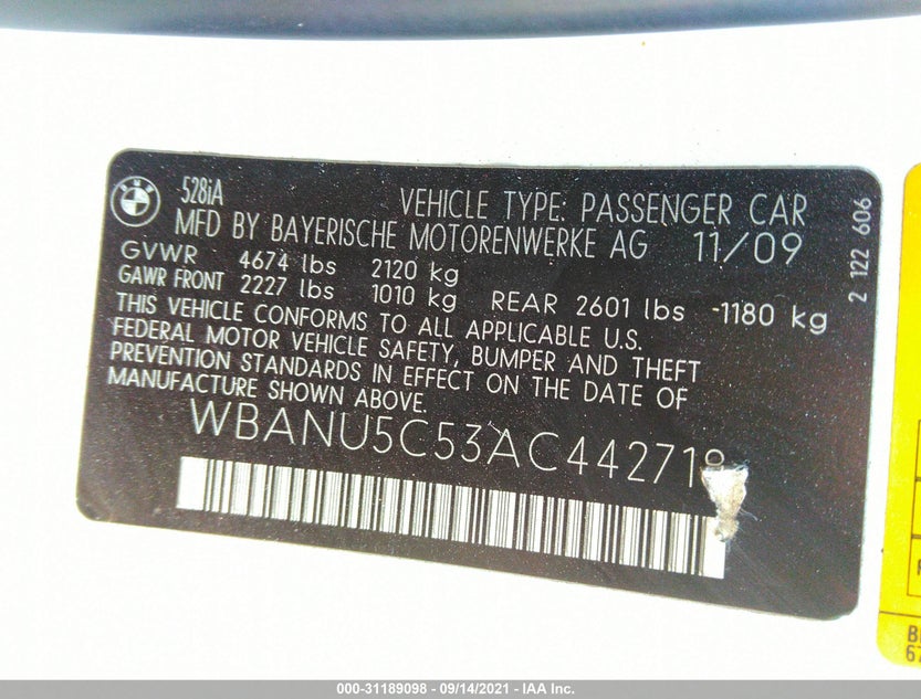 WBANU5C53AC442718