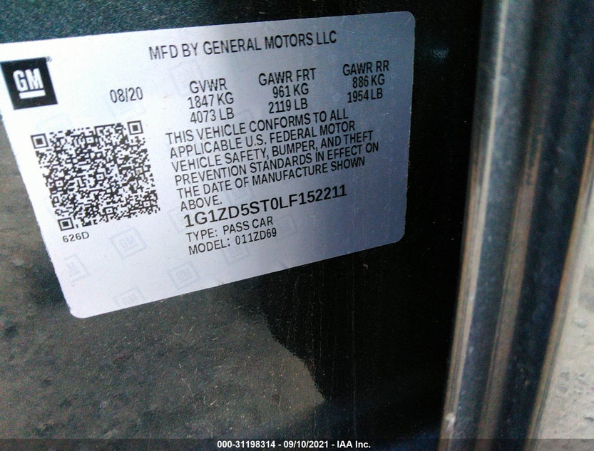 1G1ZD5ST0LF152211