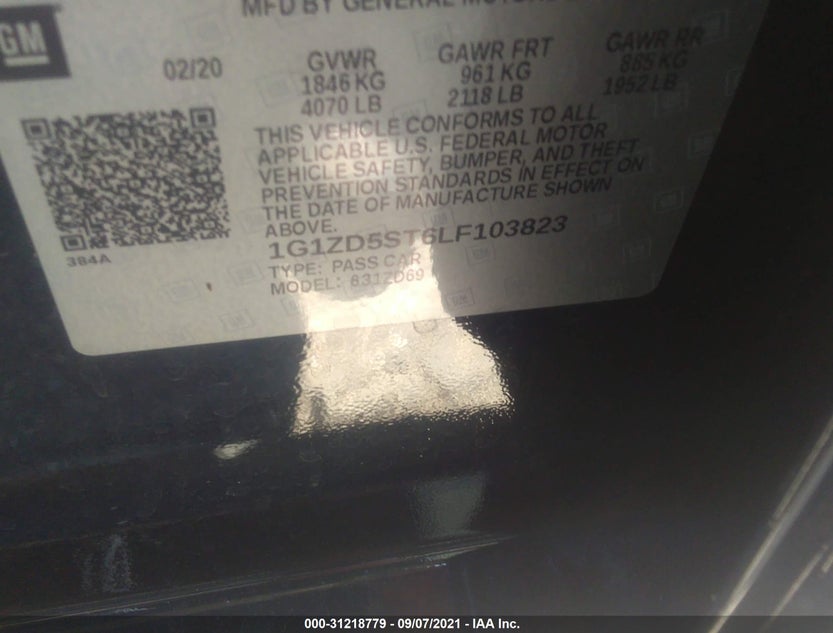 1G1ZD5ST6LF103823