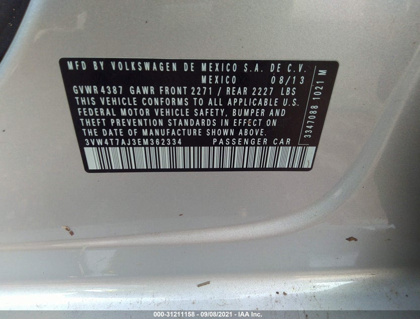 3VW4T7AJ3EM362334