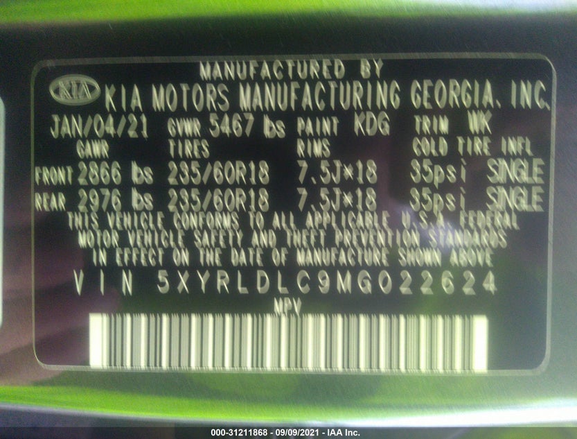 5XYRLDLC9MG022624