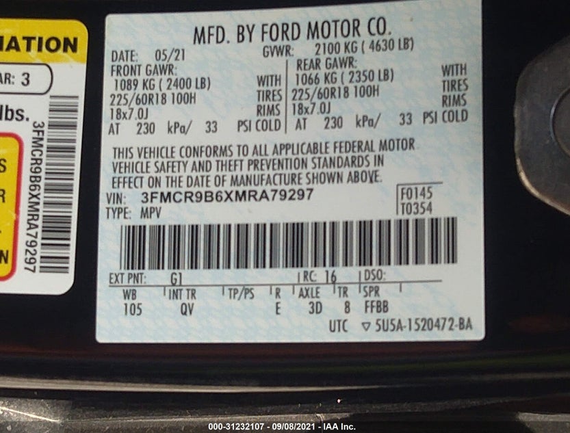 3FMCR9B6XMRA79297
