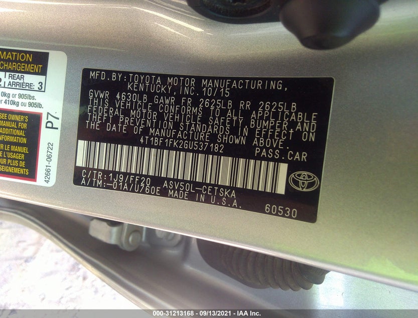 4T1BF1FK2GU537182