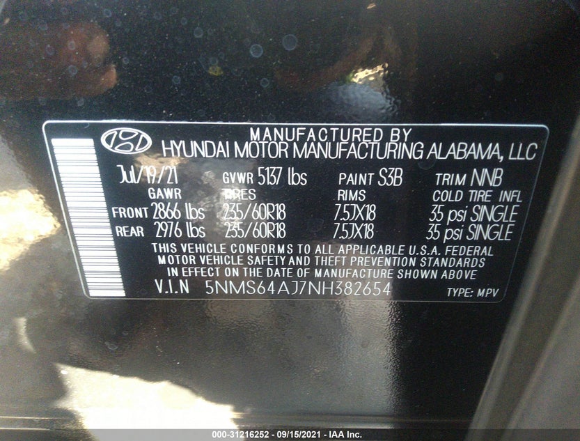 5NMS64AJ7NH382654