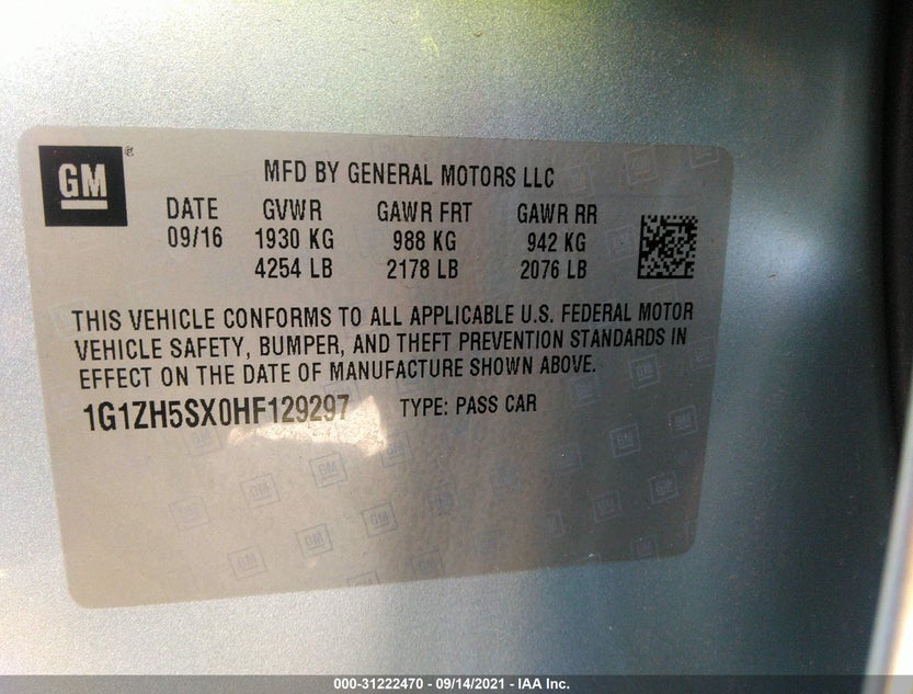 1G1ZH5SX0HF129297