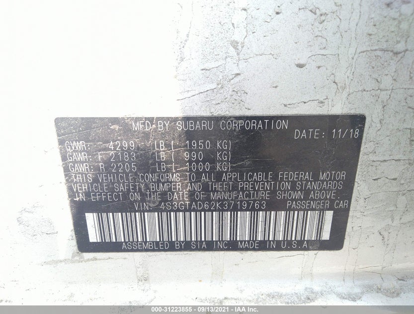 4S3GTAD62K3719763