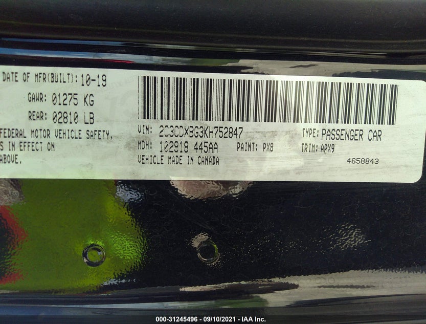 2C3CDXBG3KH752847