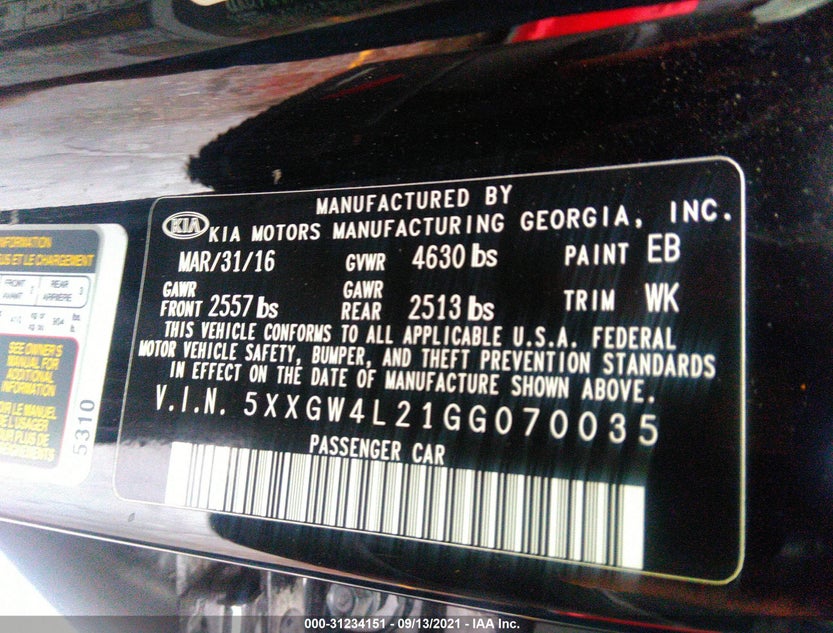 5XXGW4L21GG070035