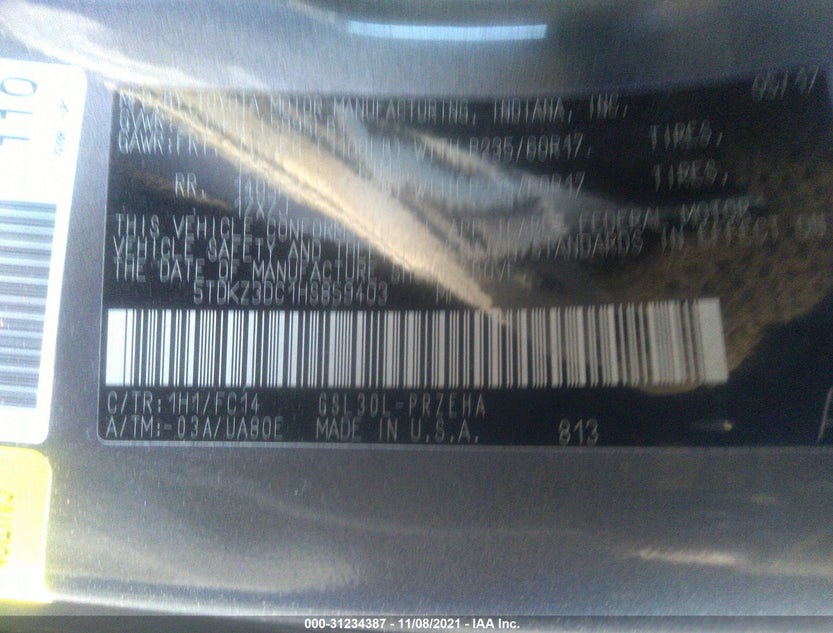 5TDKZ3DC1HS859403