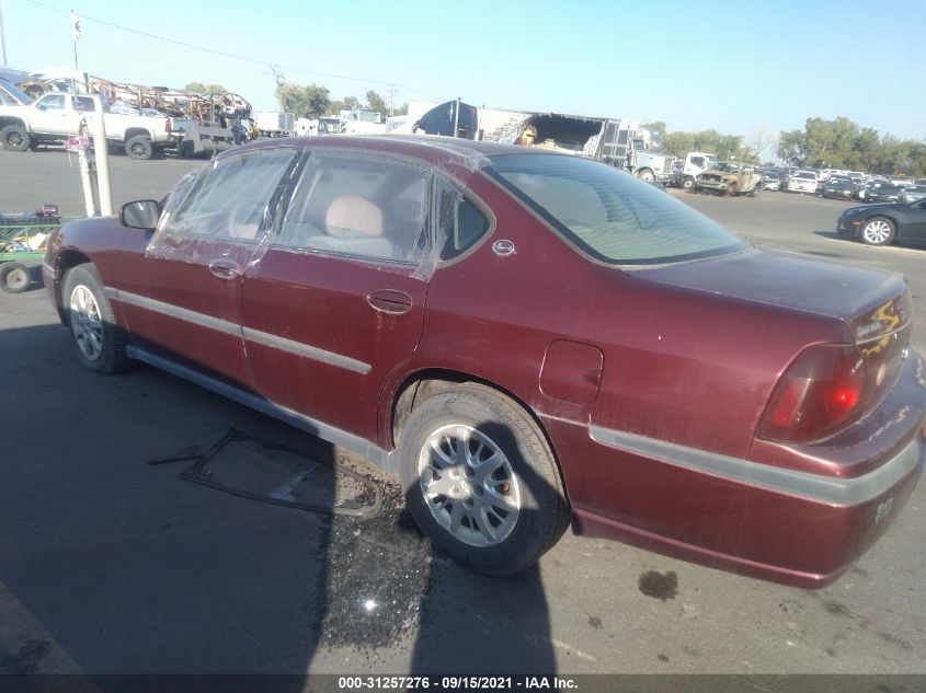 2000 Chevrolet Impala VIN: 2G1WF55E5Y9136936 Lot: 31257276