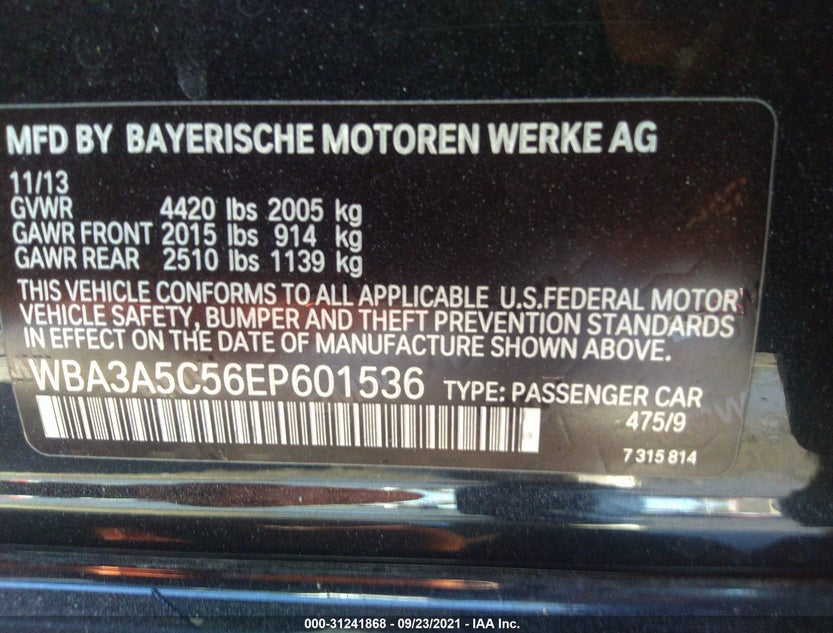WBA3A5C56EP601536