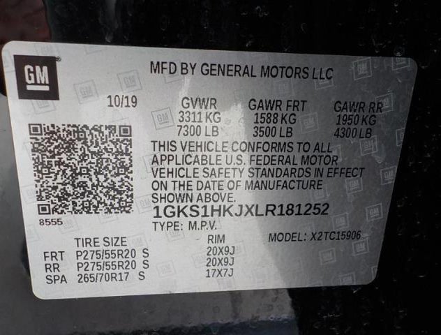 1GKS1HKJXLR181252