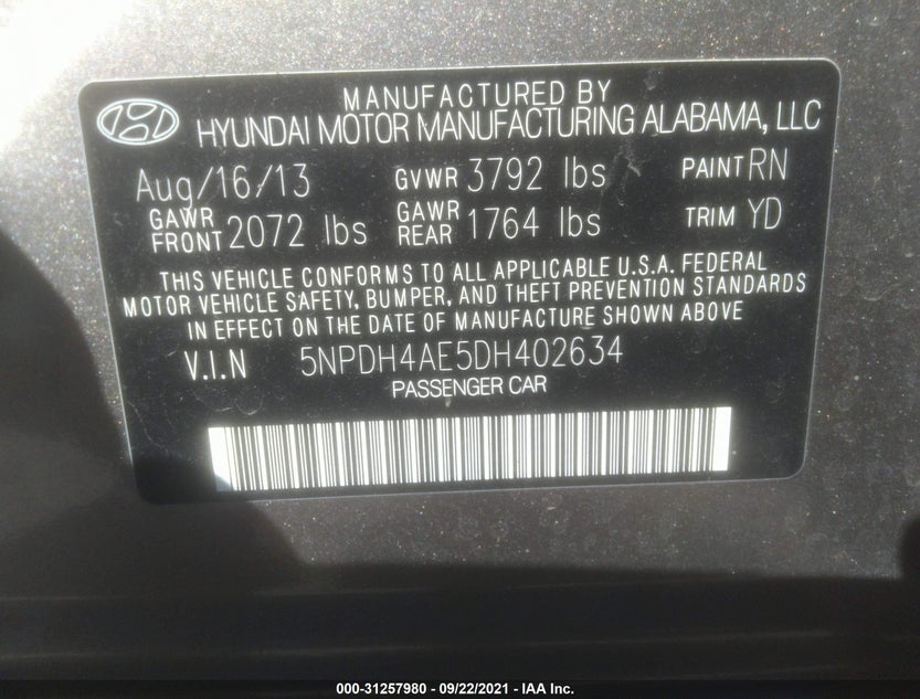 5NPDH4AE5DH402634