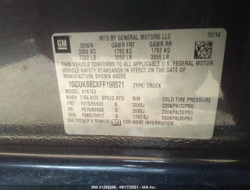 1GCUKSECXFF198571