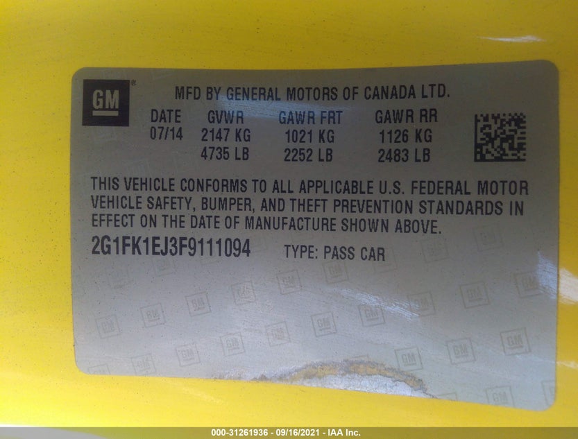 2G1FK1EJ3F9111094