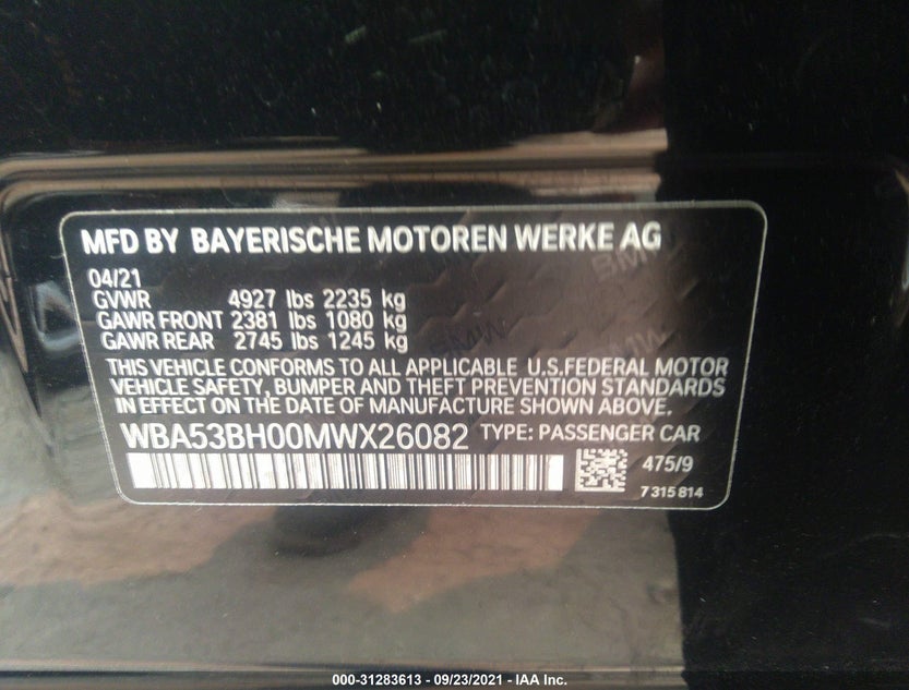 WBA53BH00MWX26082