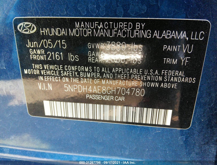 5NPDH4AE8GH704780