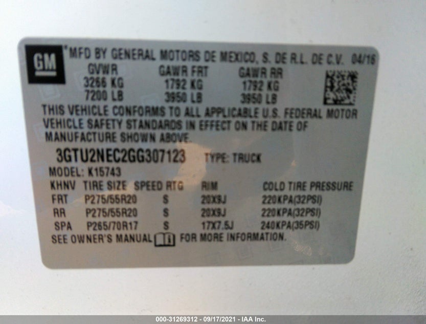 3GTU2NEC2GG307123