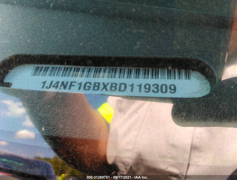 1J4NF1GBXBD119309