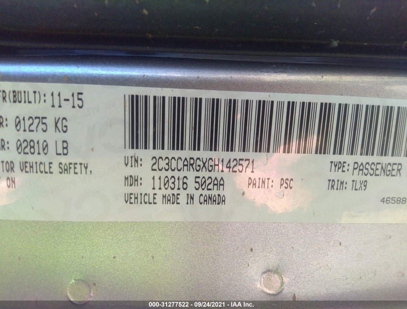 2C3CCARGXGH142571
