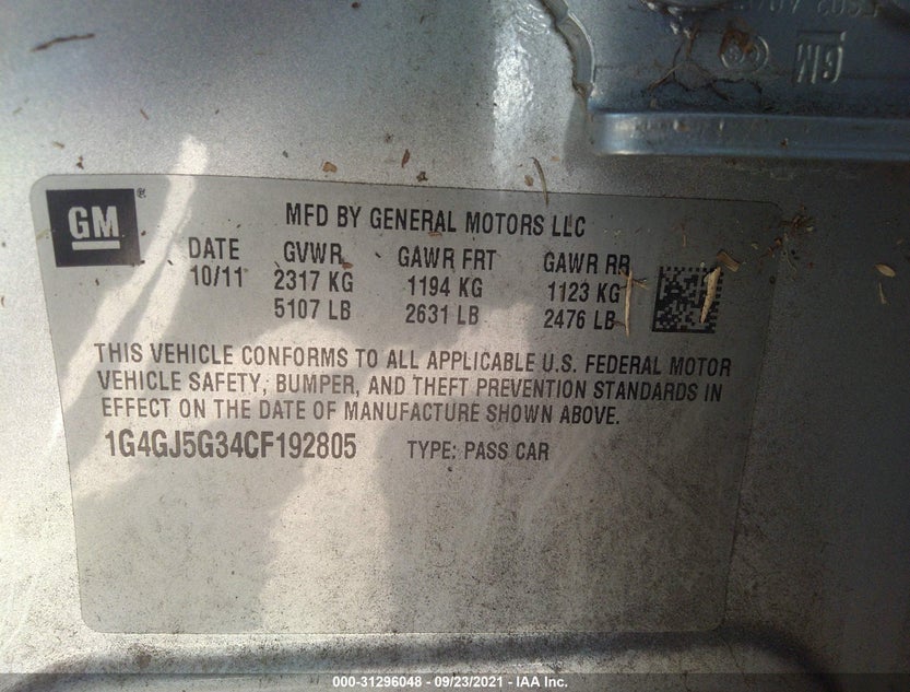 1G4GJ5G34CF192805
