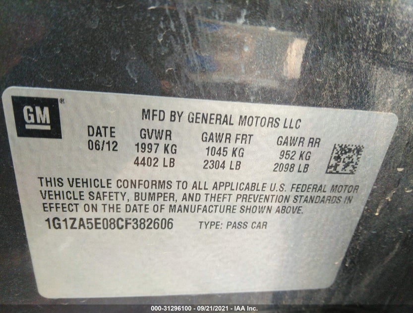1G1ZA5E08CF382606