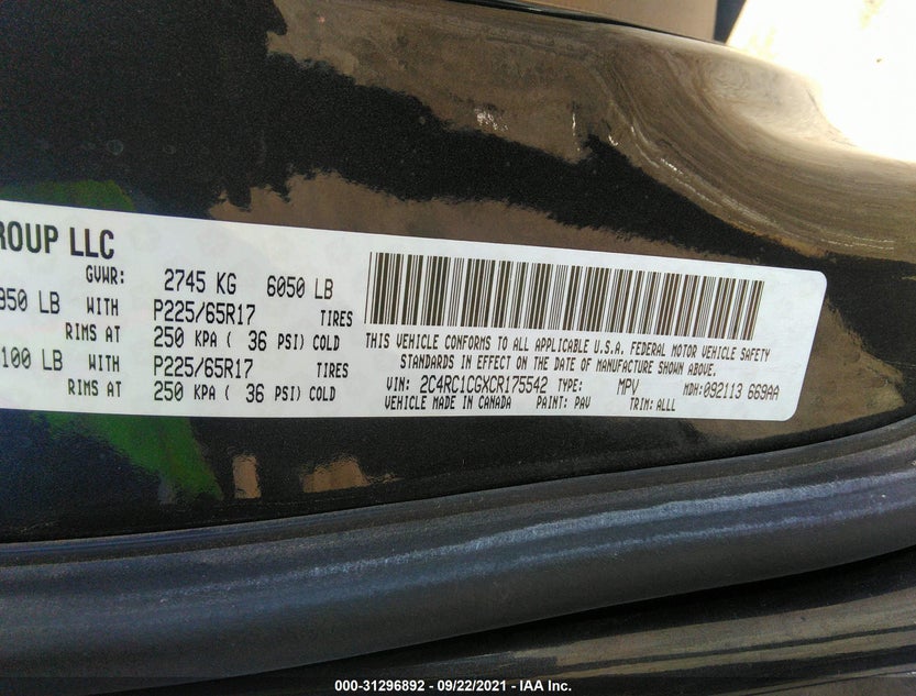 2C4RC1CGXCR175542