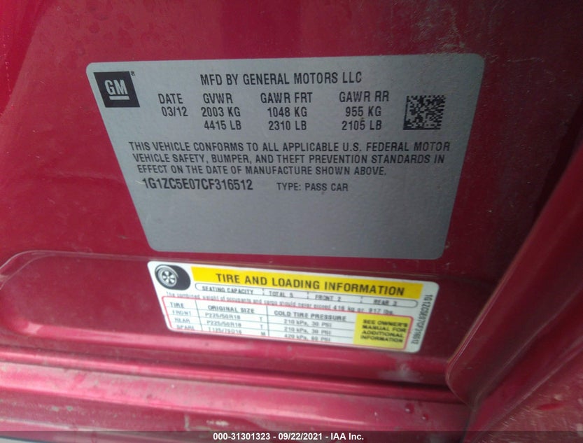 1G1ZC5E07CF316512