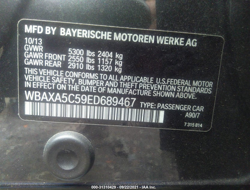 WBAXA5C59ED689467