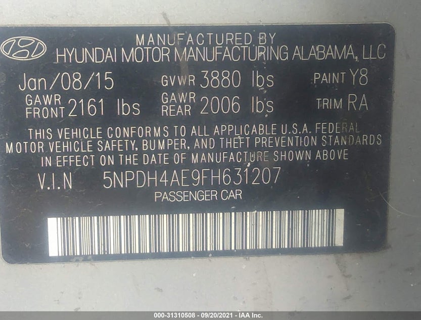 5NPDH4AE9FH631207