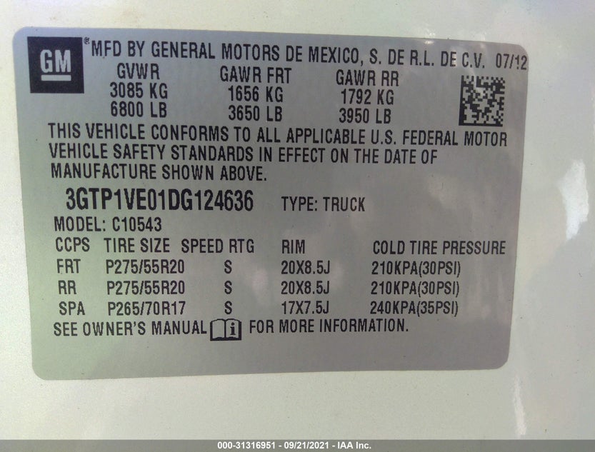 3GTP1VE01DG124636