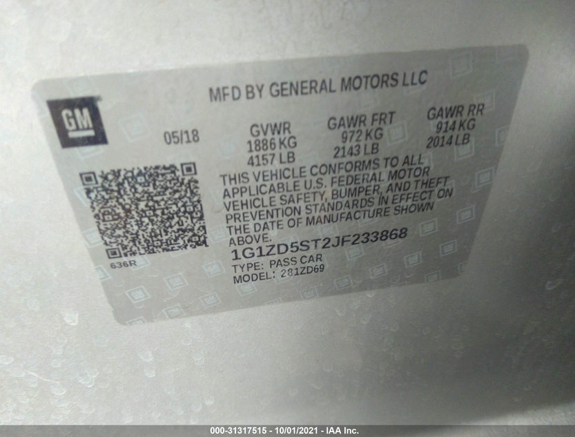 1G1ZD5ST2JF233868