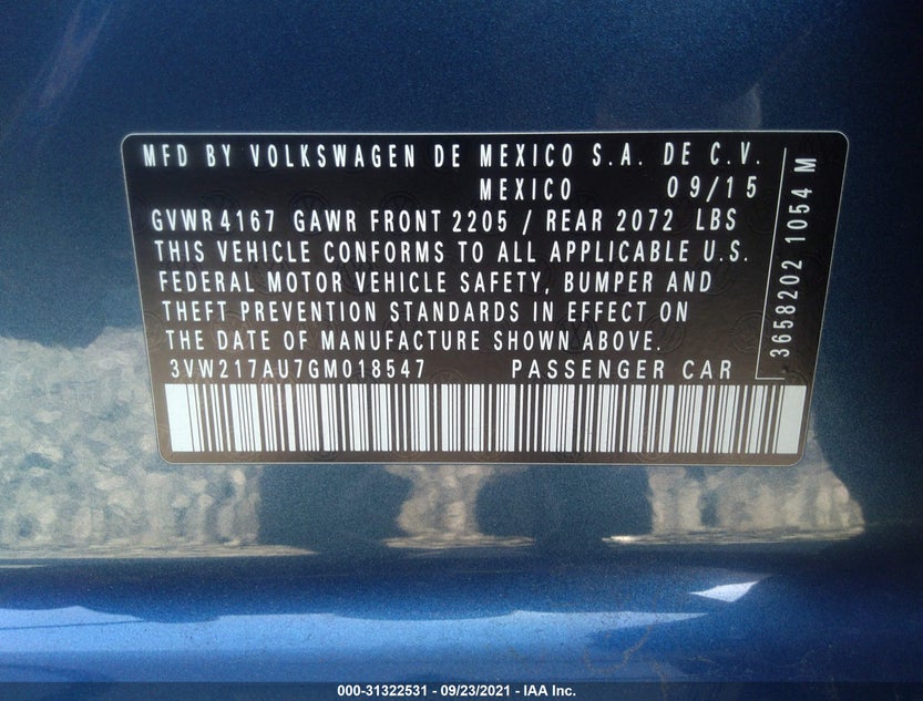 3VW217AU7GM018547