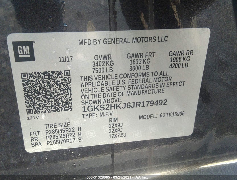 1GKS2HKJ6JR179492