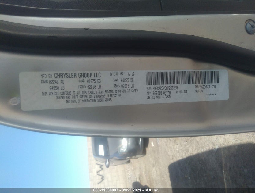 2B3CA2CV8AH251229
