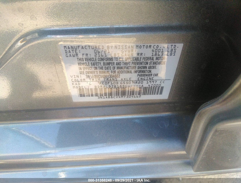 3N1AB8CV4MY304662