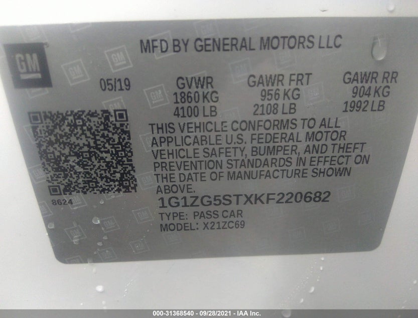 1G1ZG5STXKF220682
