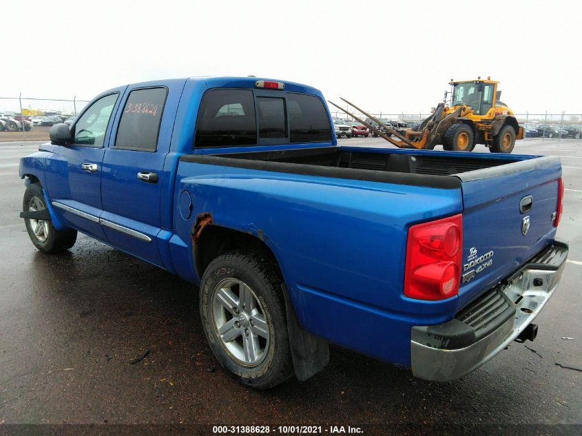 2007 Dodge Dakota Laramie VIN: 1D3HW58J17S271134 Lot: 31388628