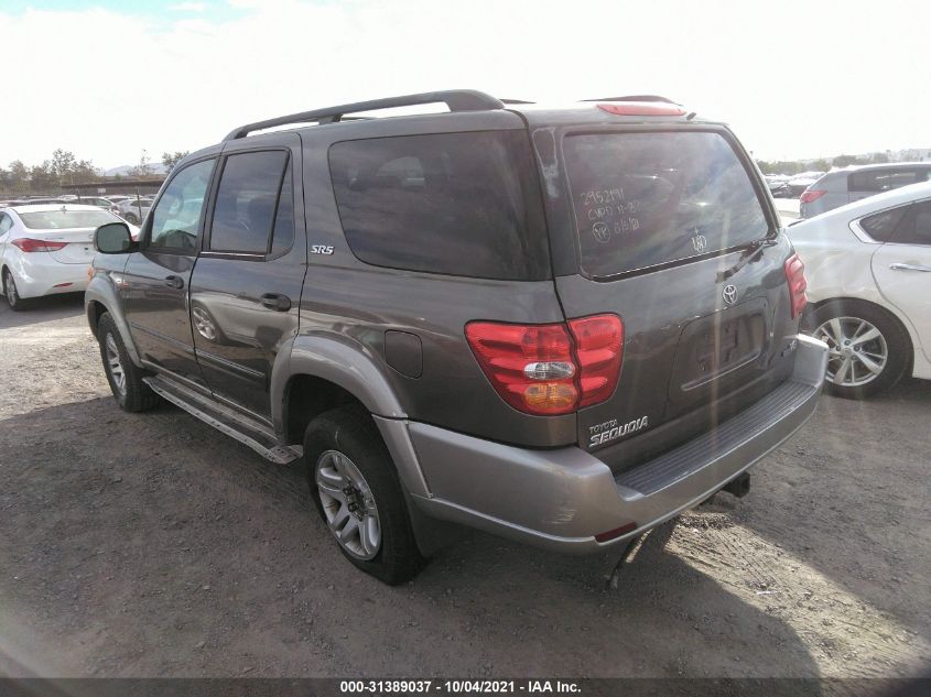 2003 Toyota Sequoia Sr5 VIN: 5TDZT34A33S181373 Lot: 31389037