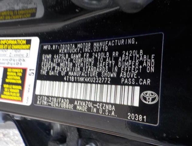 4T1B11HK4KU232772