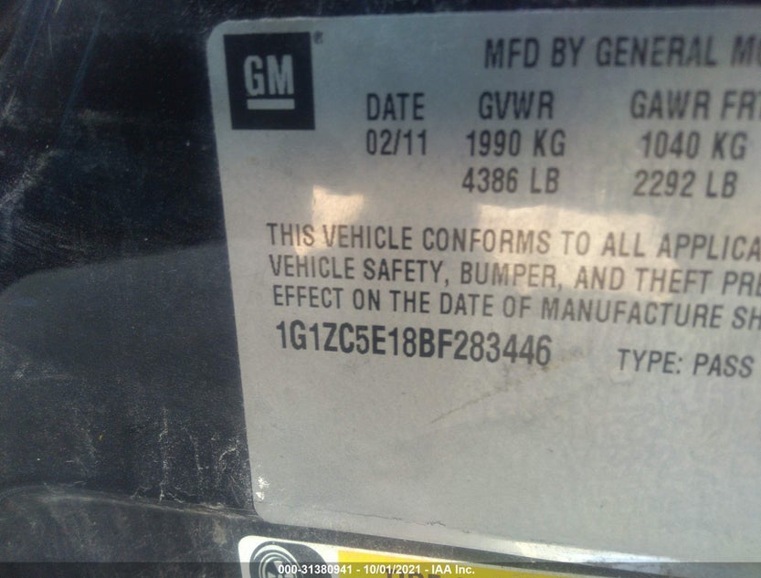 1G1ZC5E18BF283446